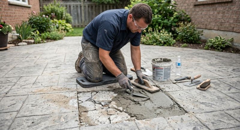 Decorative Concrete Repair in Mooresville, NC